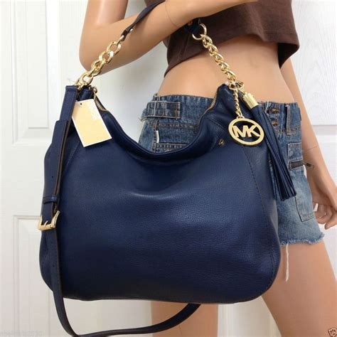 crossbody blue michael kors purse|michael kors navy blue purse.